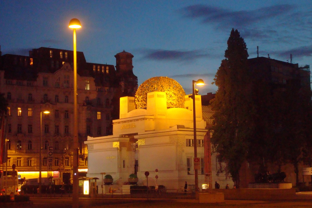 Art Noveau Museum at night